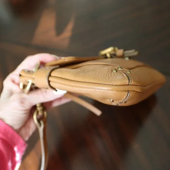 Chloe Sepia/Cinnamon Colored Pebbled Leather Shoulder Bag - Picture 8 of 15